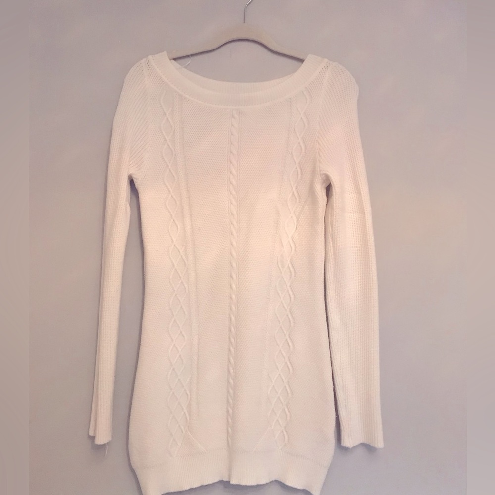 White Sweater Dress